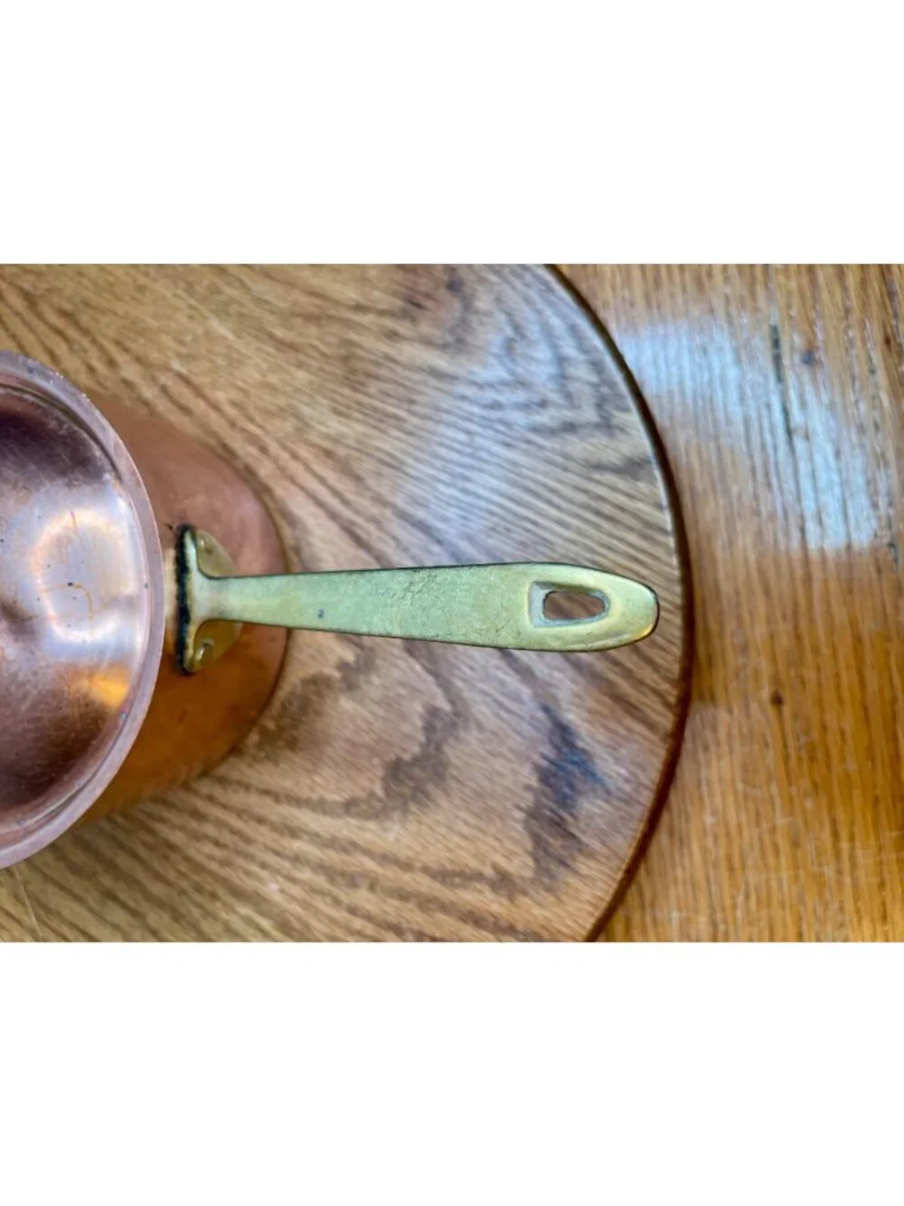 Vintage  Paul Revere Ware  1 quart  Copper Saucepan With Lid Bicentennial Brass